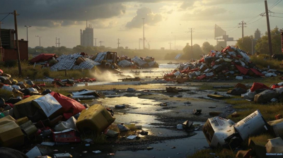 Активисты создали из мусора портрет замакима одного из районов Астаны